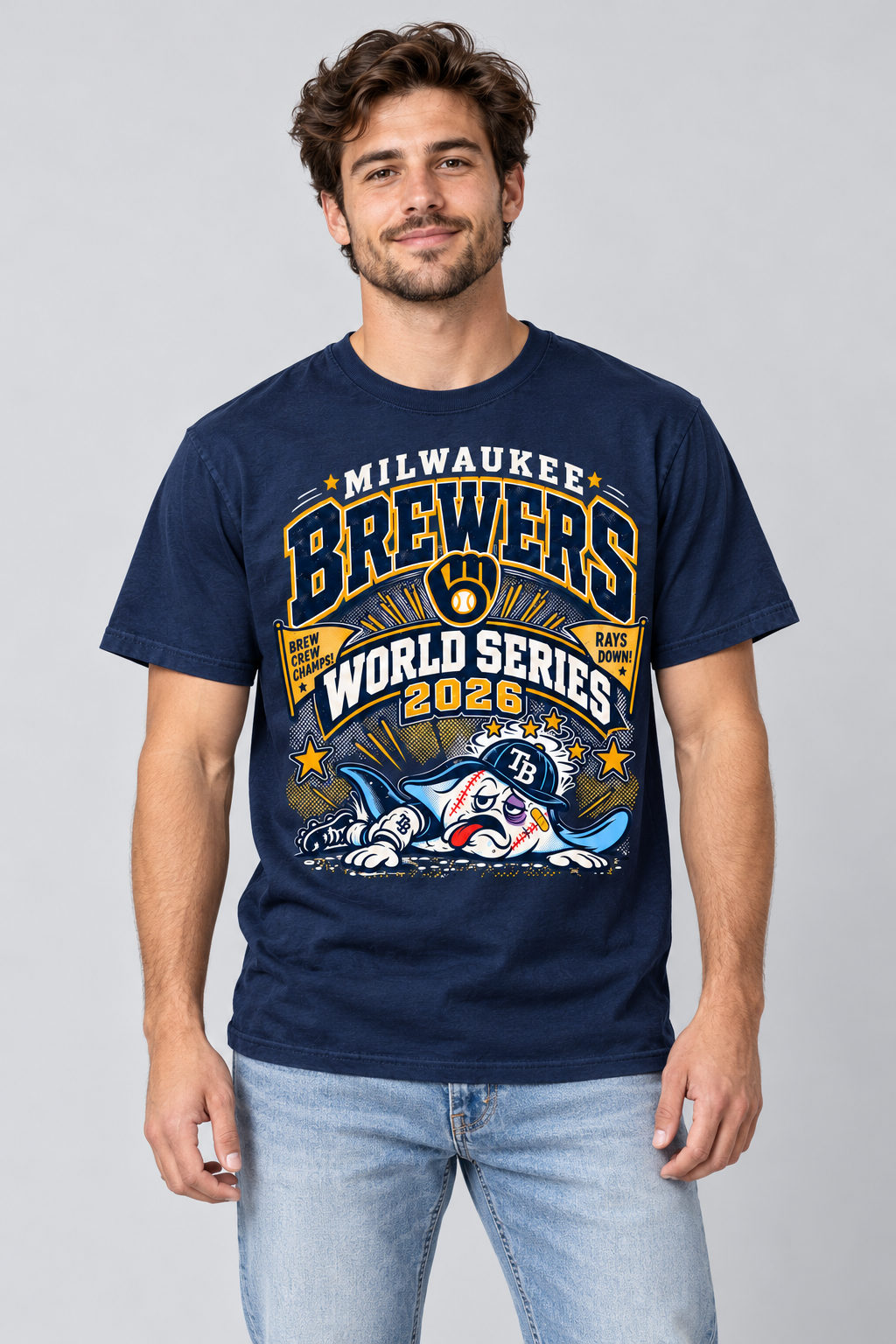 Brewers World Series T shirt - NAVY