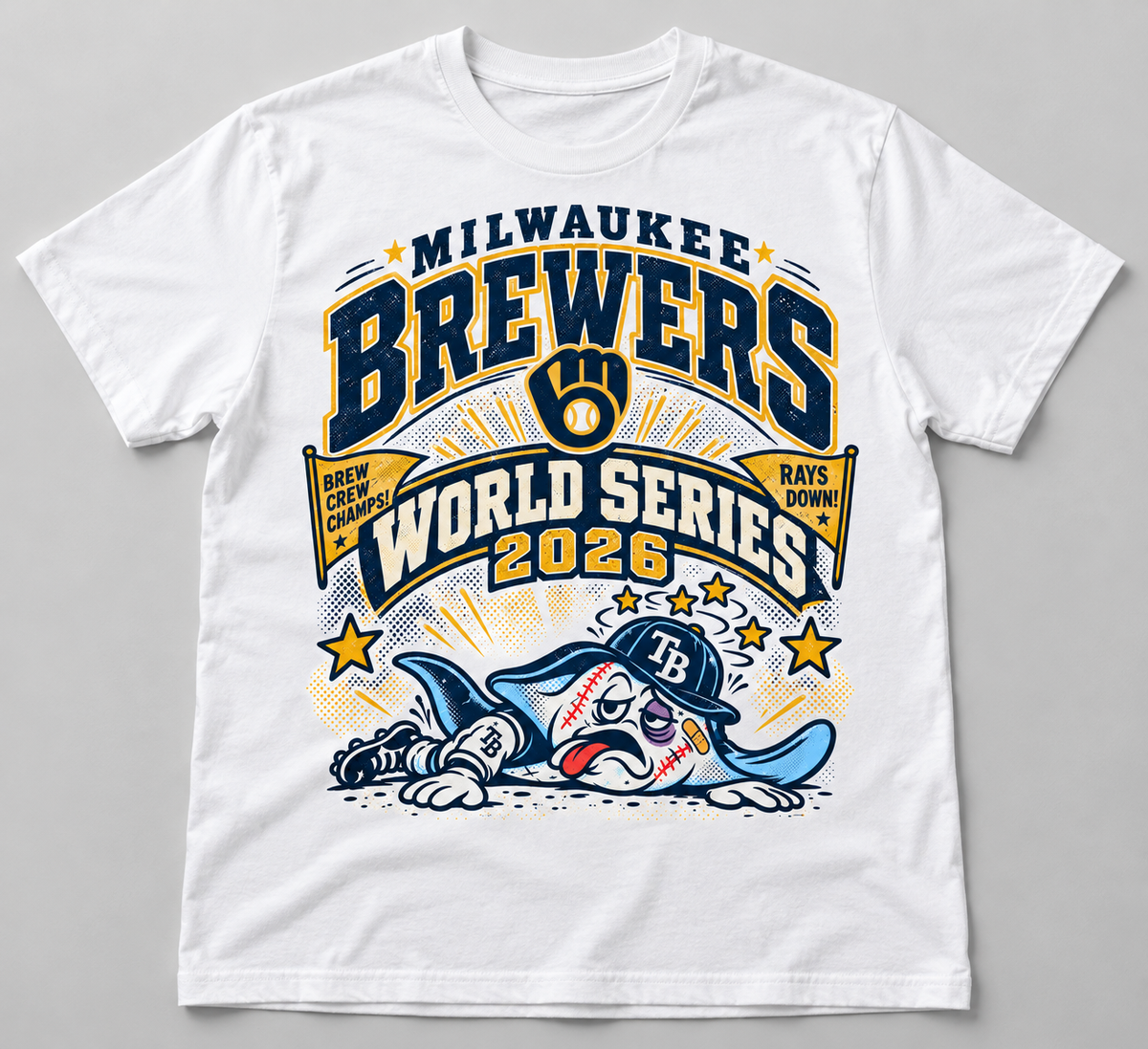 Brewers World Series T shirt - WHITE